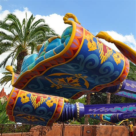 Whirling through the air on the magic carpet